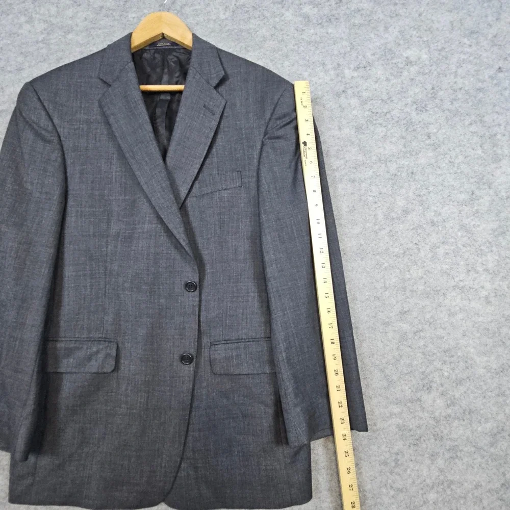 Von Maur Hart Schaffner Marx Gold Trumpeter‎ Gray Wool Blazer Men's 42S Preppy
